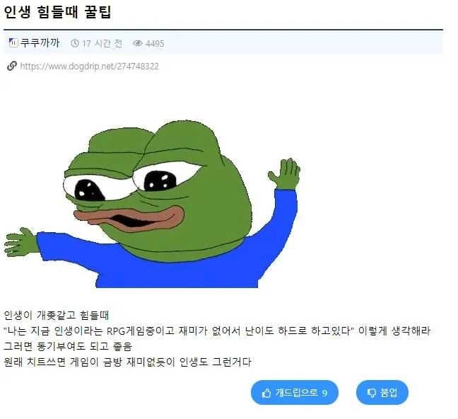 인생 힘들때 꿀팁!!