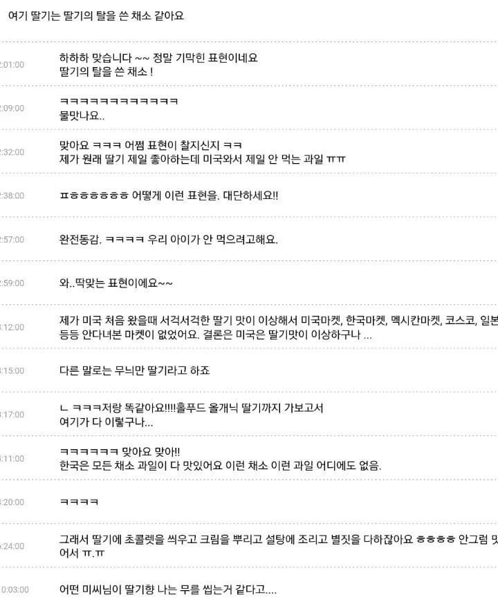 미국 교포들이 꼽는 미국에서 제일 맛없는 과일