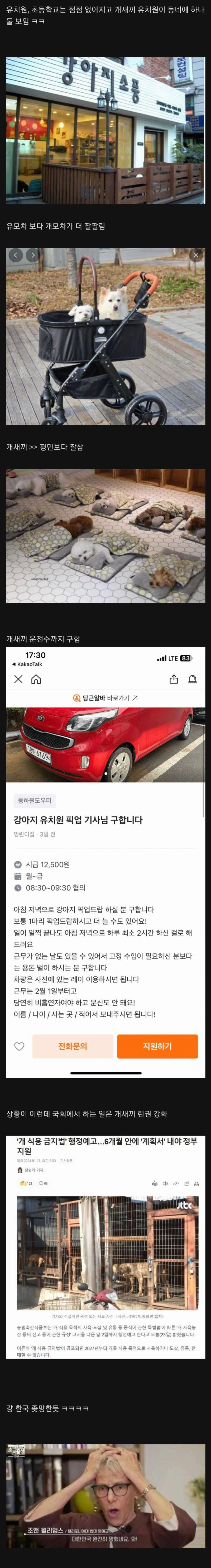 한국이 몰락해가는 게 체감되는 현상