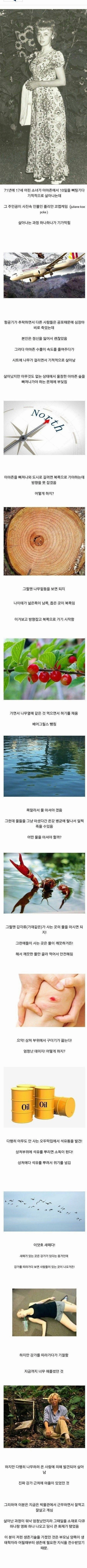 비행기타고 가다가 아마존에 추락하게 된 17세 소녀의 최후