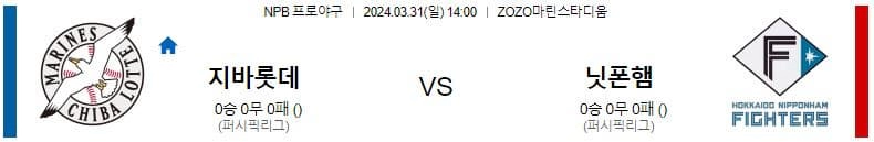 [씨유티비] NPB 분석 03월 31일 일본 프로야구 스포츠중계