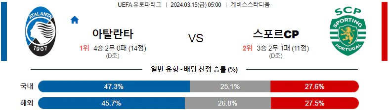 [씨유티비] UEFA 유로파리그 03월 15일 해외축구 스포츠중계