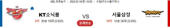 [씨유티비] KBL 분석 03월 16 일 국내 프로농구 스포츠중계