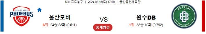 [씨유티비] KBL 분석 03월 16 일 국내 프로농구 스포츠중계