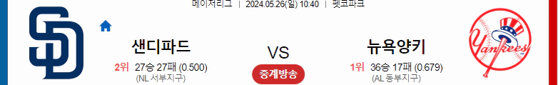 [씨유티비] MLB 분석 05월 26일 메이저리그 해외야구 스포츠중계 2